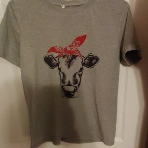 Cow tshirt. Washed but never worn.